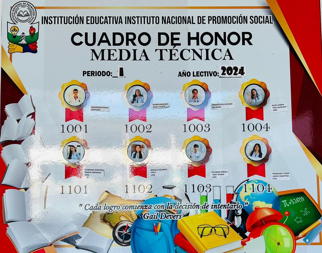 Cuadro de Honor Media Técnica IP 2024